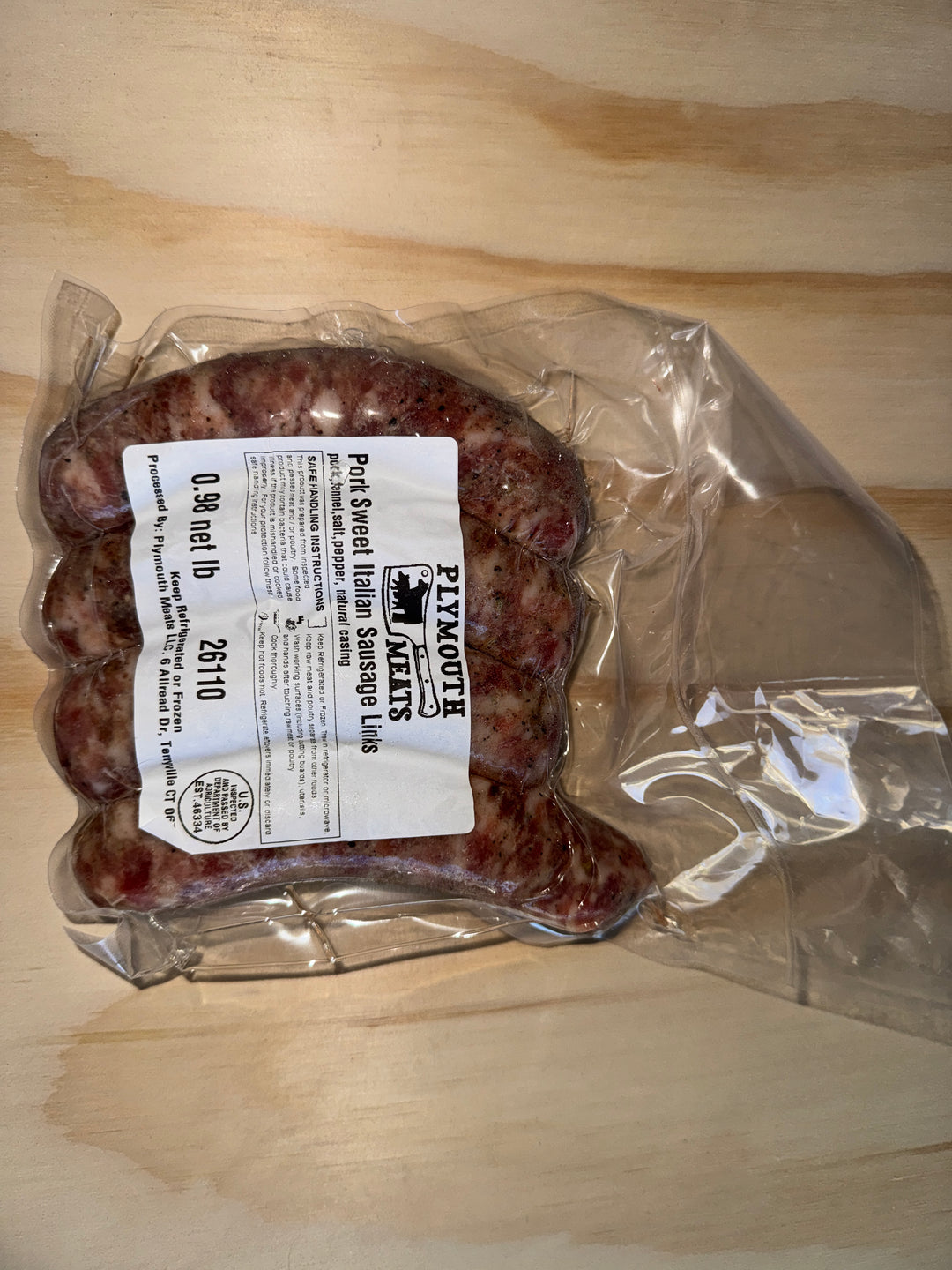 Berkshire Italian Sausage Sweet