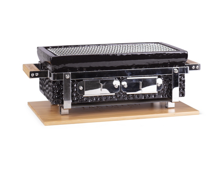 YAKINIKU Shichirin Rectangle Ceramic Konro, Yakitori & Teppanyaki Grill