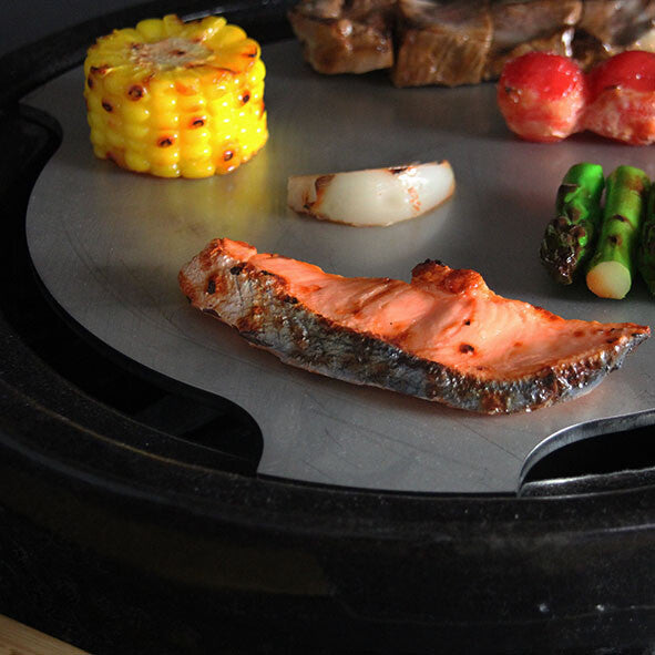 YAKINIKU Shichirin Round Ceramic Teppanyaki & Hibachi Grill
